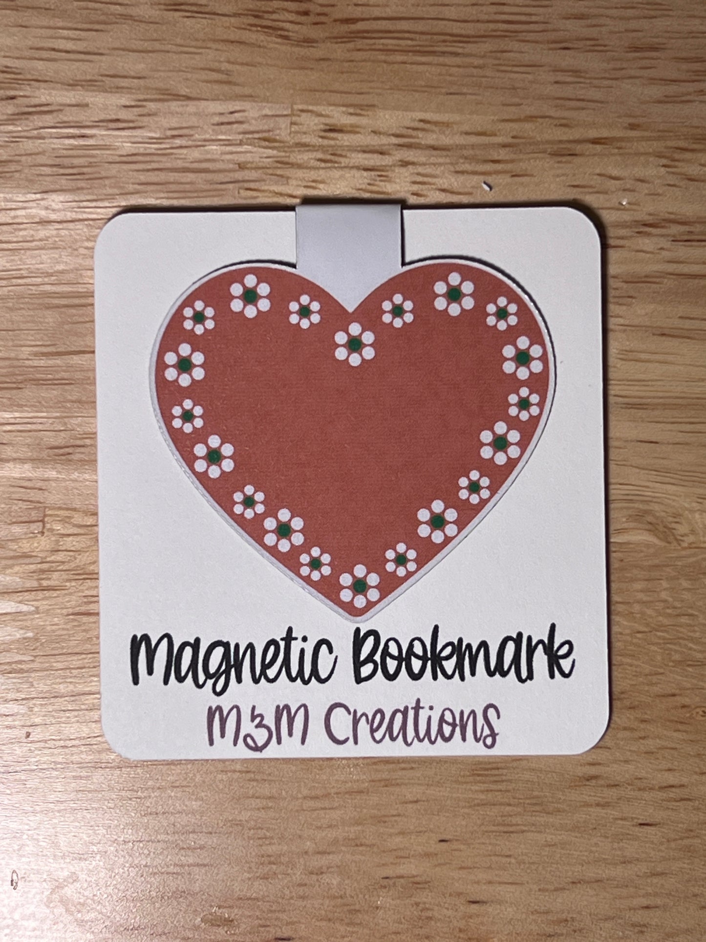 Cute Talavera Bow & Clay Hearts Magnetic Bookmarks