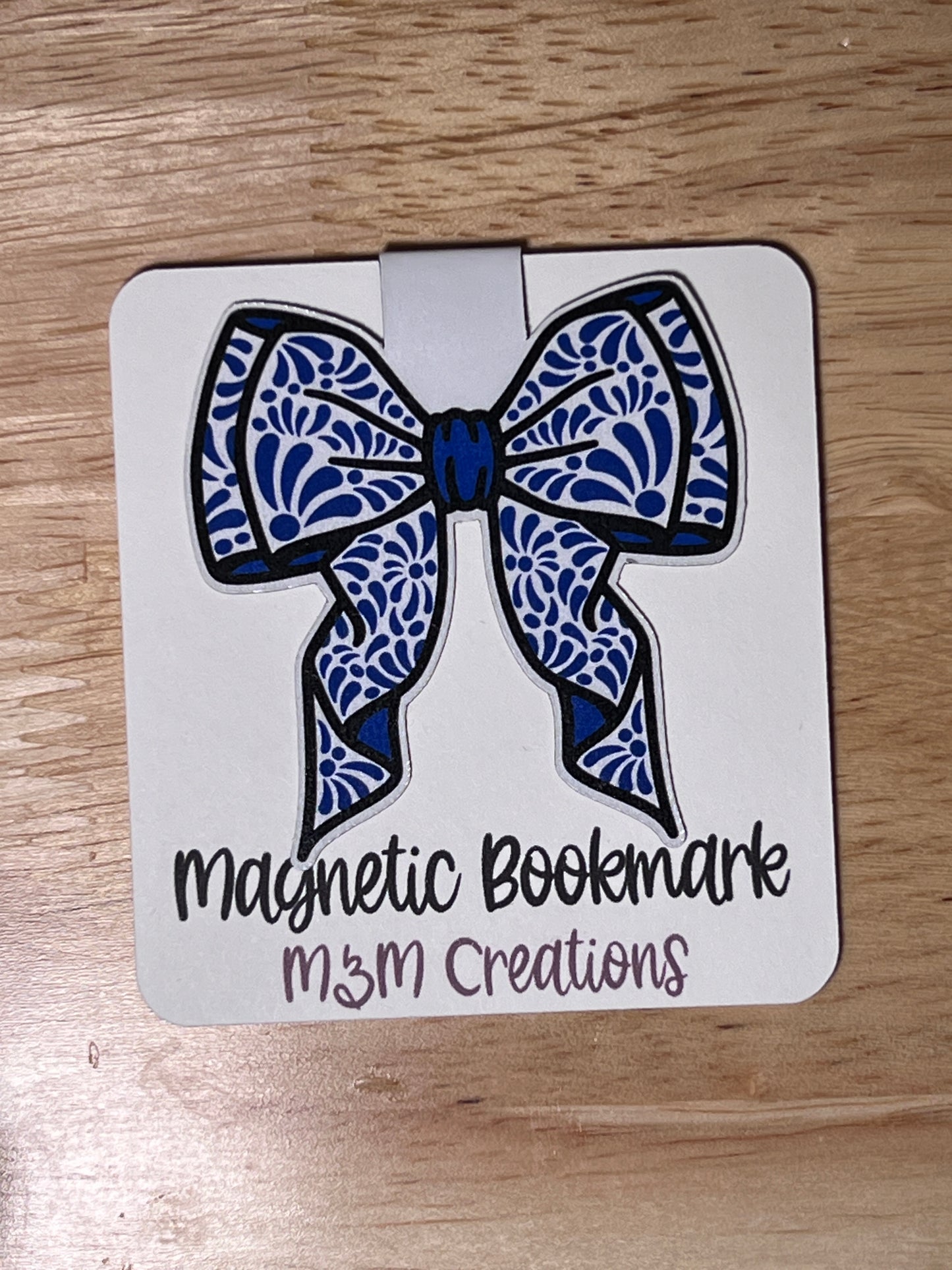 Cute Talavera Bow & Clay Hearts Magnetic Bookmarks