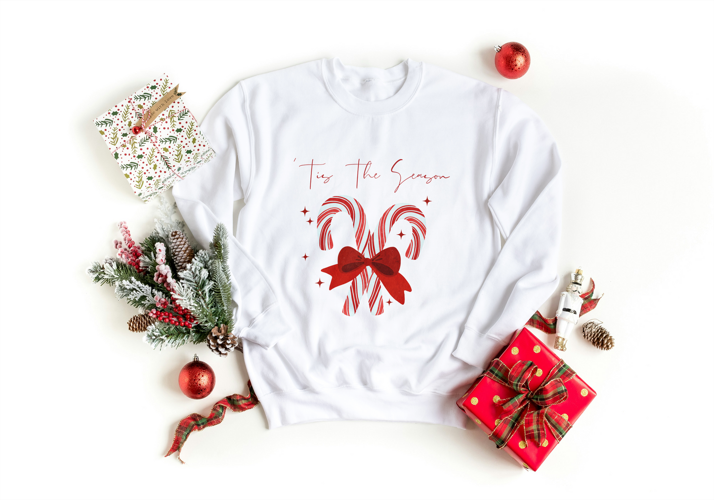 Candy Cane Crewneck Sweatshirt