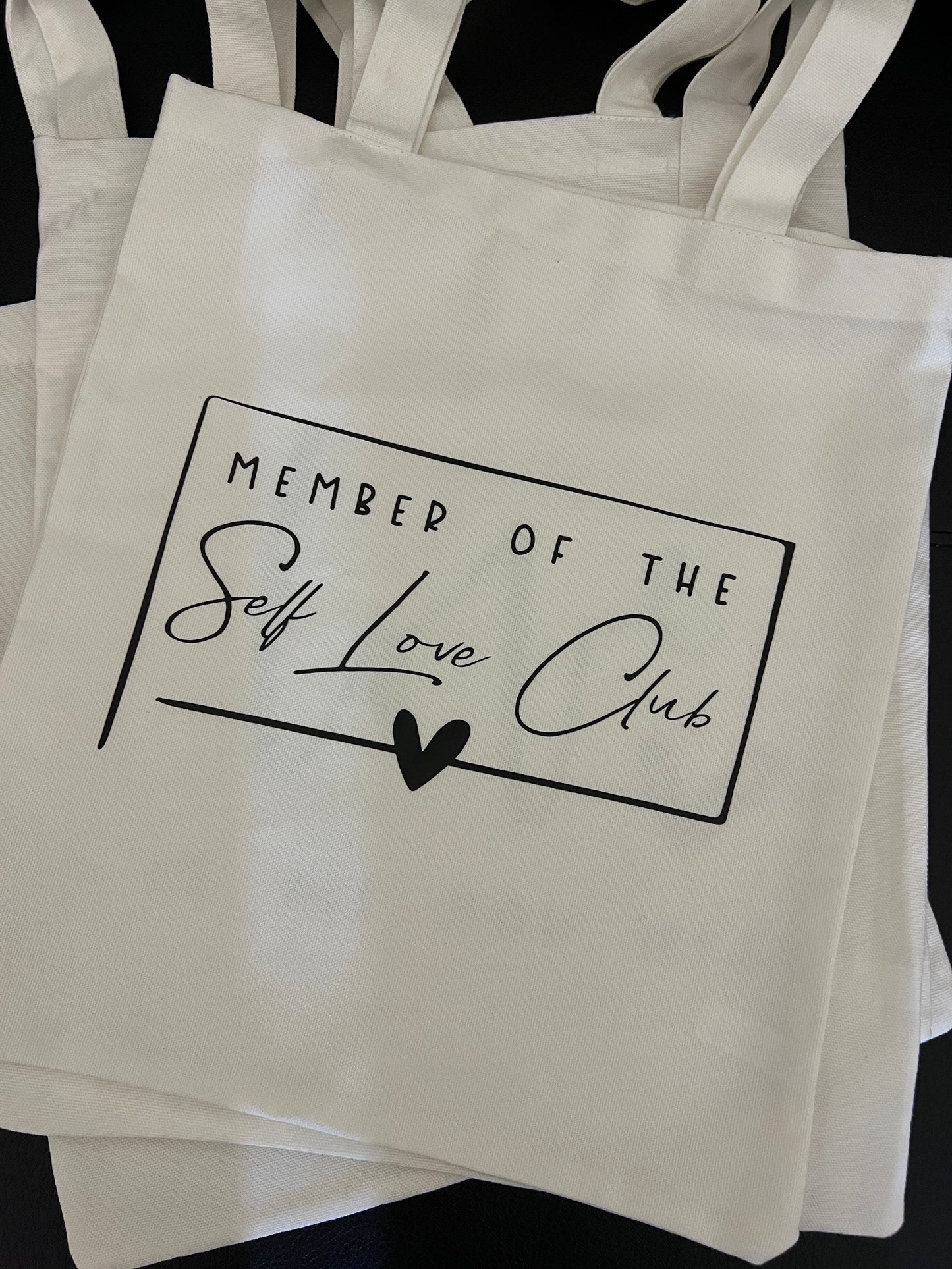 Self Love/ Valentine tote bags